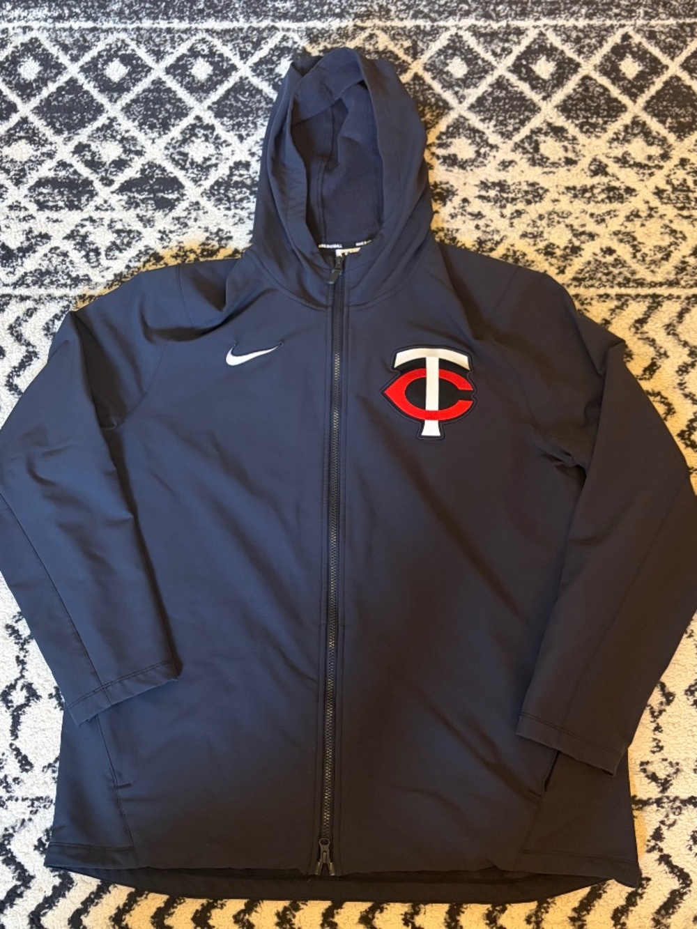 Nike Minnesota Twins Therma-Fit Hoodie MLB Authentic Collection Men XL Navy EUC